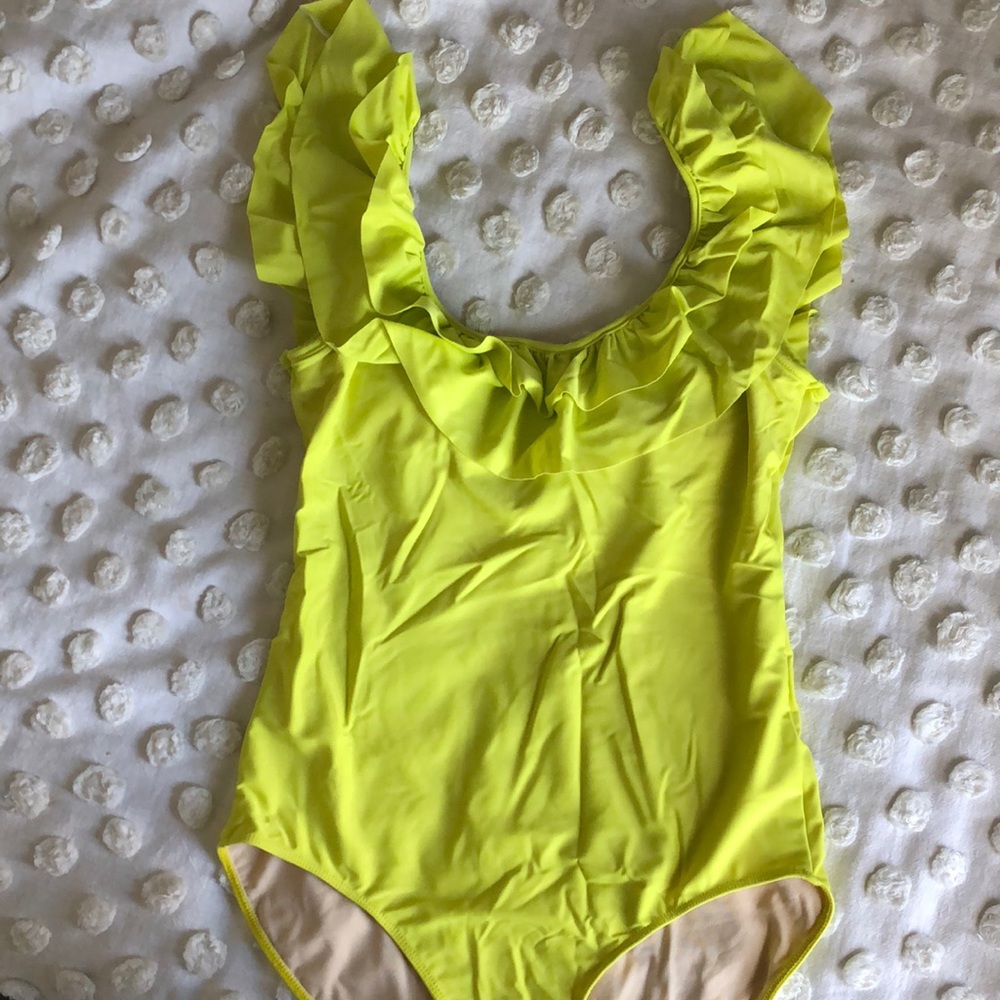 NWOT Kortni Jeane Double Ruffle Onepiece size XL